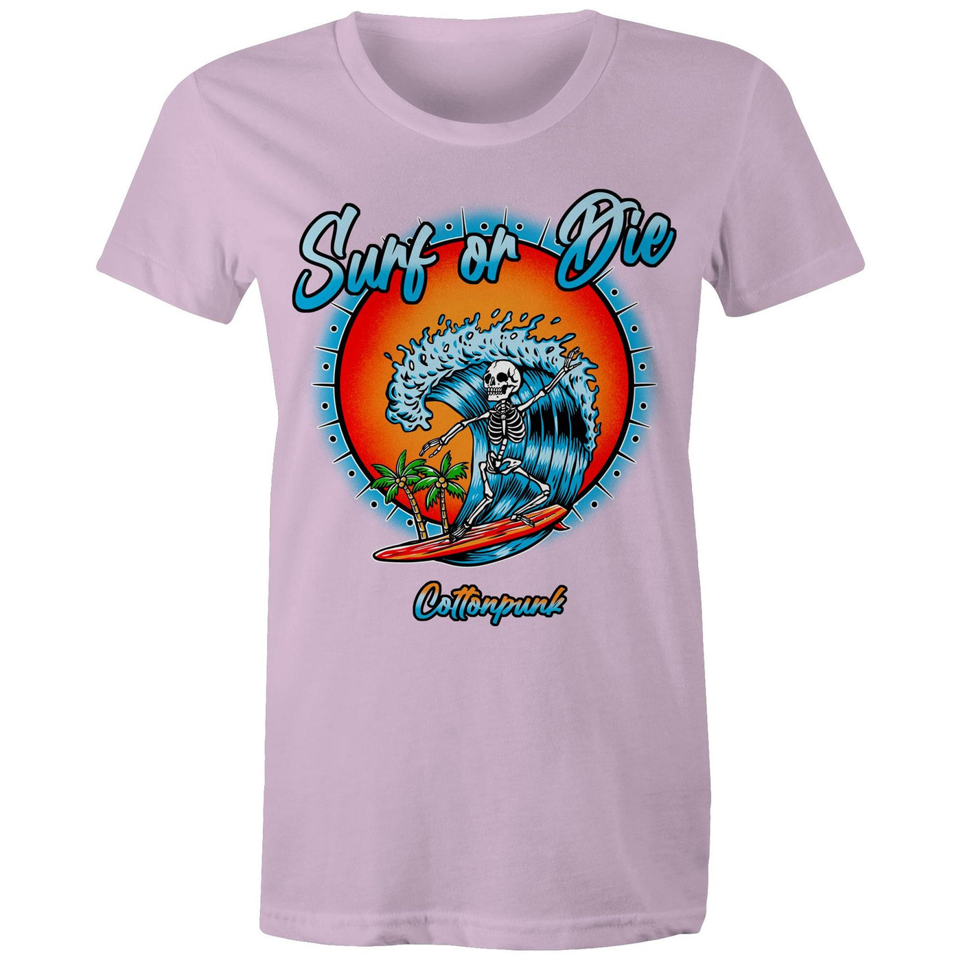 DYING FOR A SURF (W) - Womens T-Shirt - FRONT PRINT