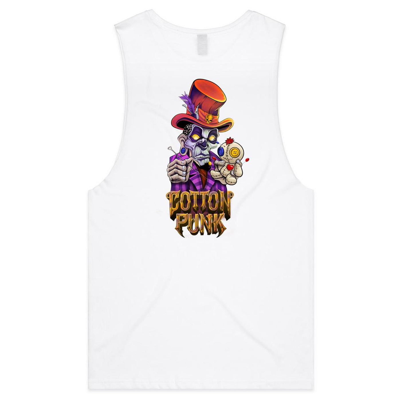 LET'S VOODOO - Mens Sleeveless T-Shirt - BACK PRINT