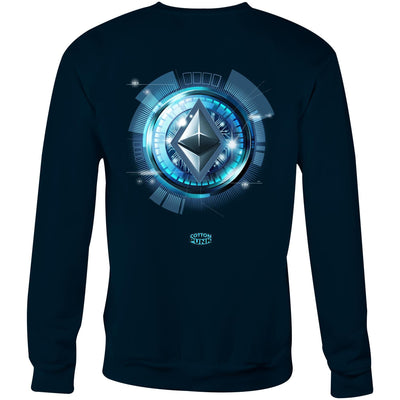 ETHEREUM - Mens Sweatshirt - BACK PRINT