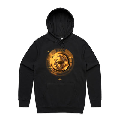 ETHEREUM II - Mens Pocket Hoodie - FRONT PRINT