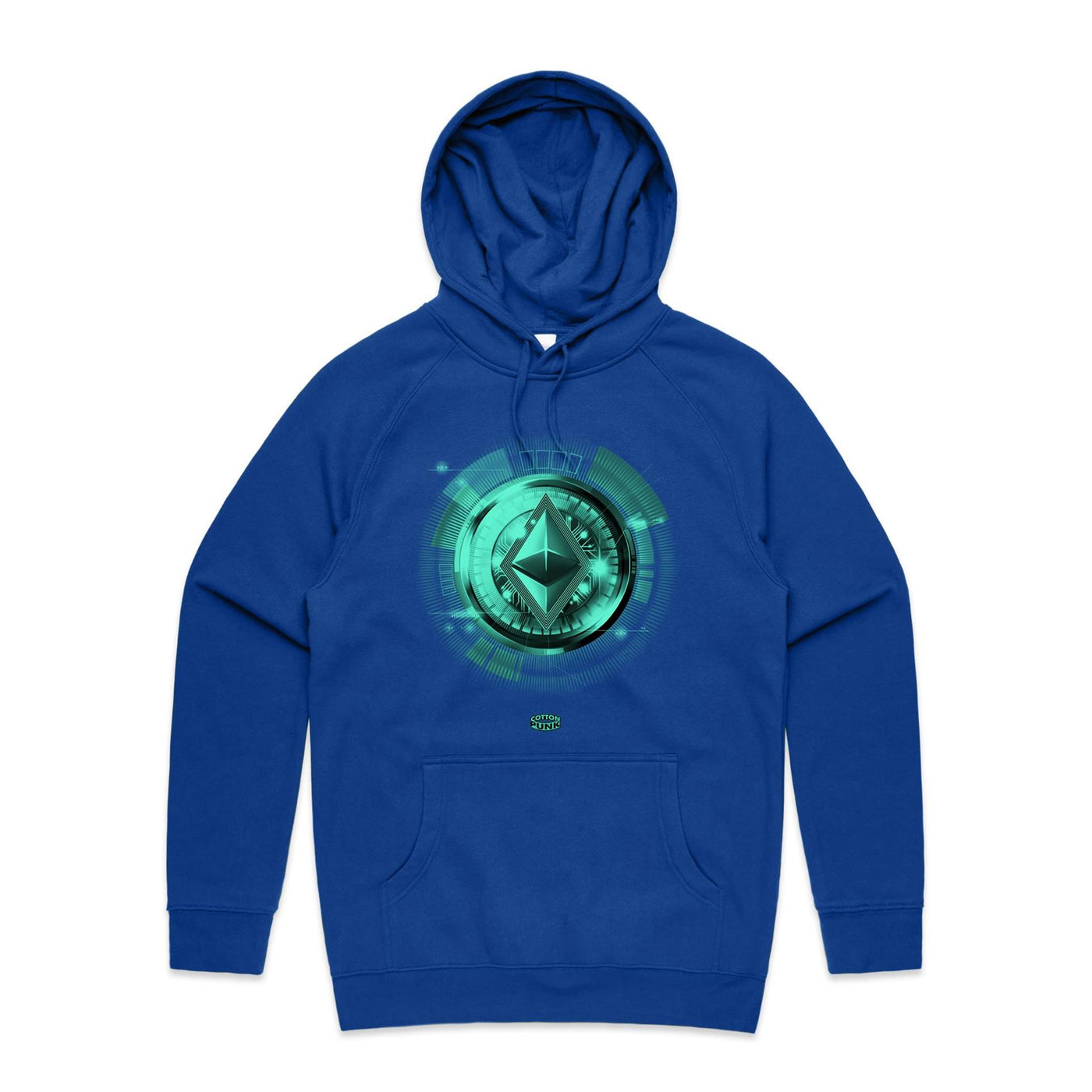 ETHEREUM III - Mens Pocket Hoodie - FRONT PRINT