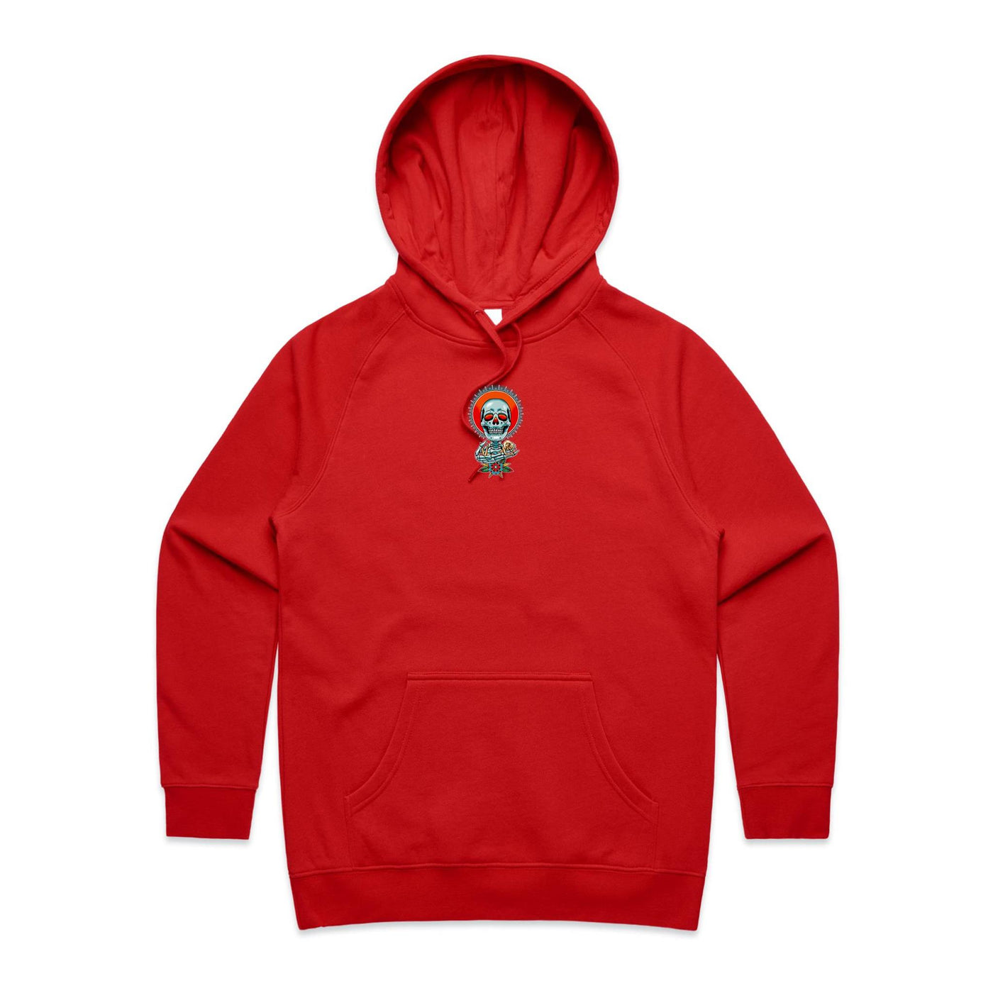 NEVER R.I.P (W) - Womens Pocket Hoodie - BACK PRINT