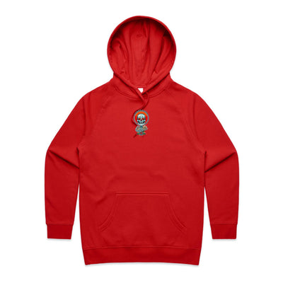 NEVER R.I.P (W) - Womens Pocket Hoodie - BACK PRINT