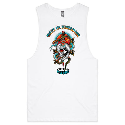 REST IN PARADISE - Mens Sleeveless T-Shirt - FRONT PRINT