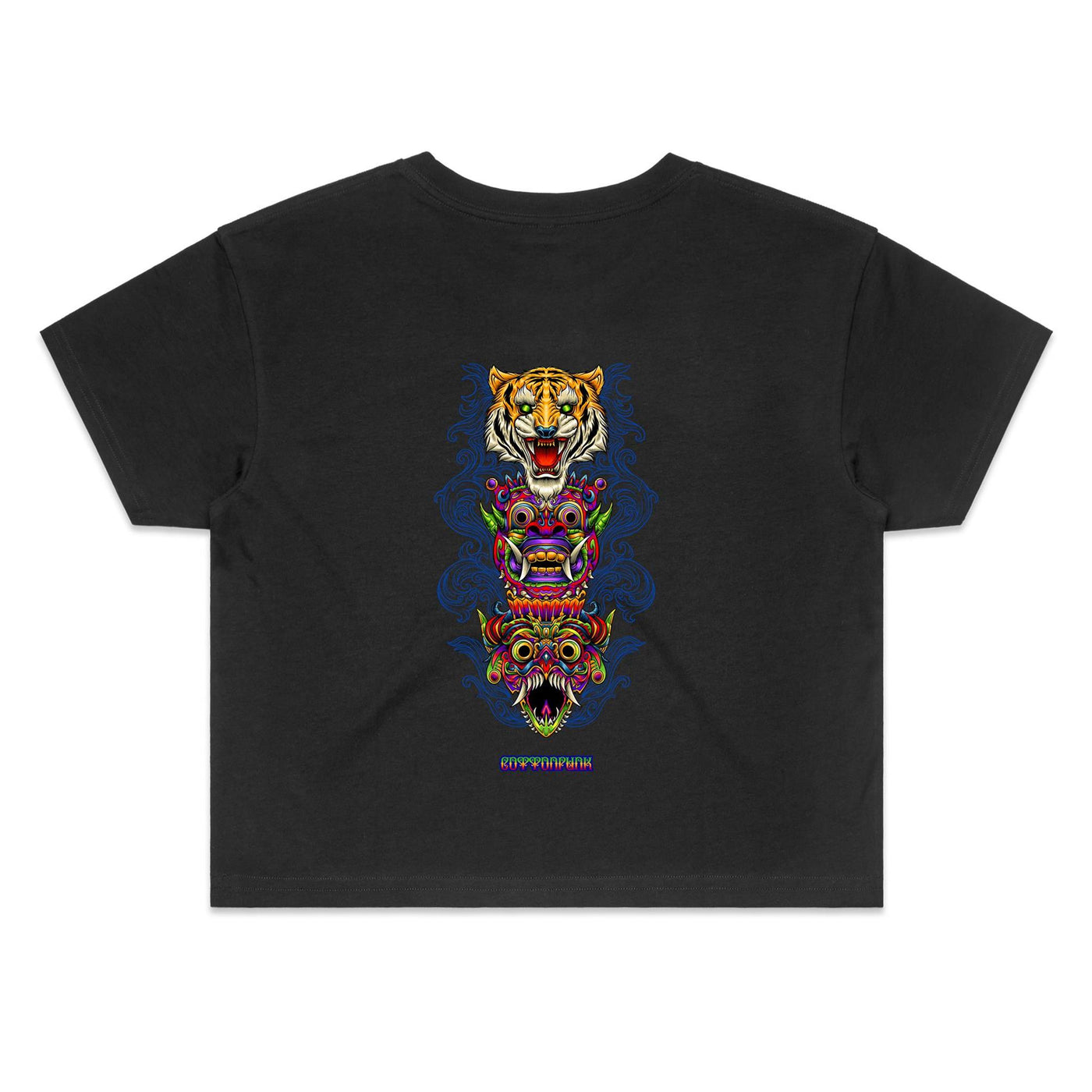 BALI SPIRITS (W) - Womens Crop T-Shirt - BACK PRINT