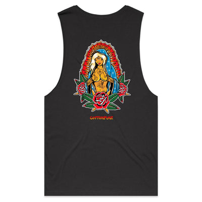 PRAY FOR BETTER TIMES - Mens Sleeveless T-Shirt - BACK PRINT