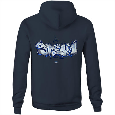 STEAM - Mens Pocket Hoodie - BACK PRINT