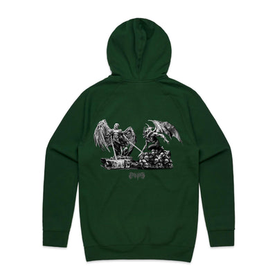 ANGELS & DEMONS - Mens Pocket Hoodie - BACK PRINT