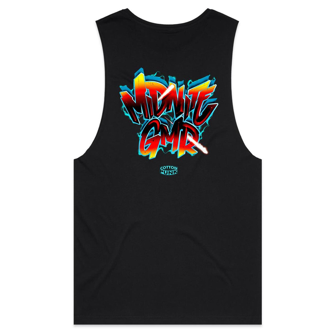 MIDNITE GMR - Mens Sleeveless T-Shirt - BACK PRINT