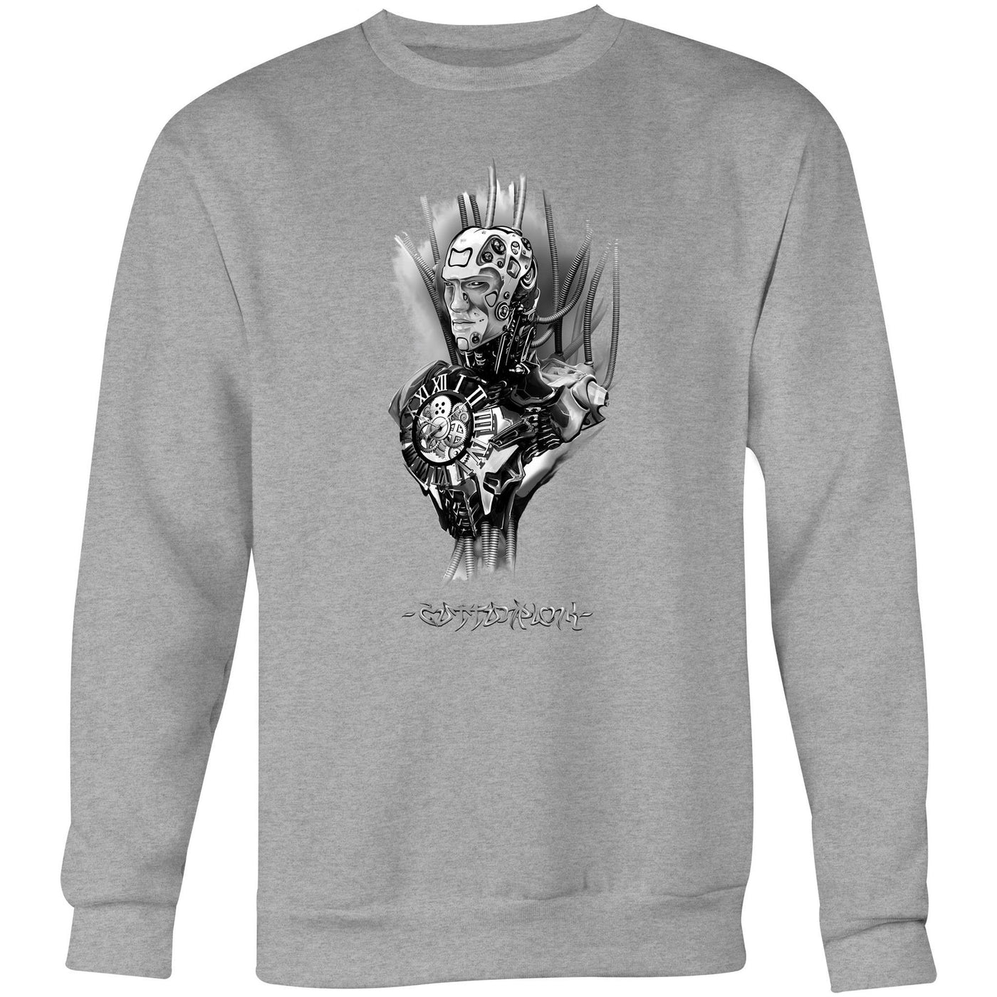 TIME MACHINE - Mens Sweatshirt - FRONT PRINT