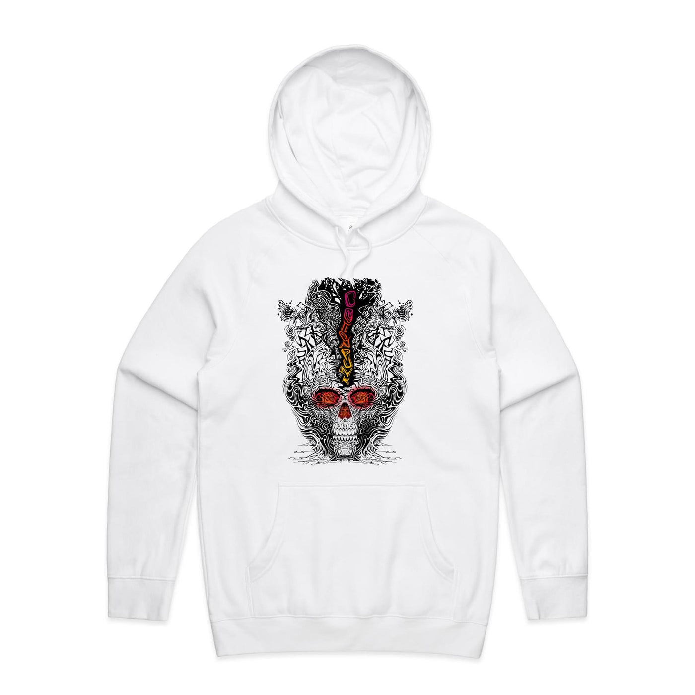 FRAGMENTED DETOX - Mens Pocket Hoodie - FRONT PRINT