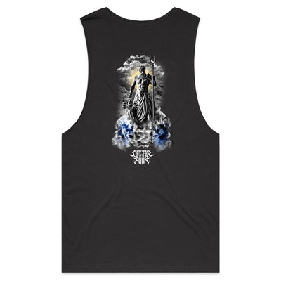 GOD WARRIOR - Mens Sleeveless T-Shirt - BACK PRINT