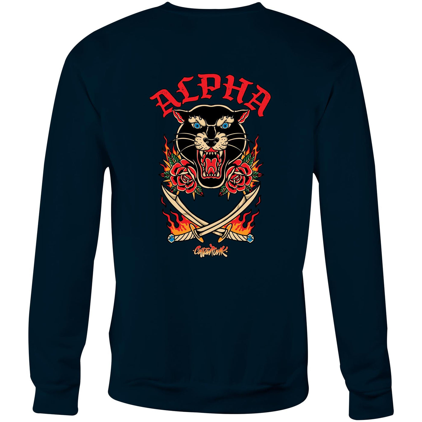 ALPHA - Mens Sweatshirt - BACK PRINT