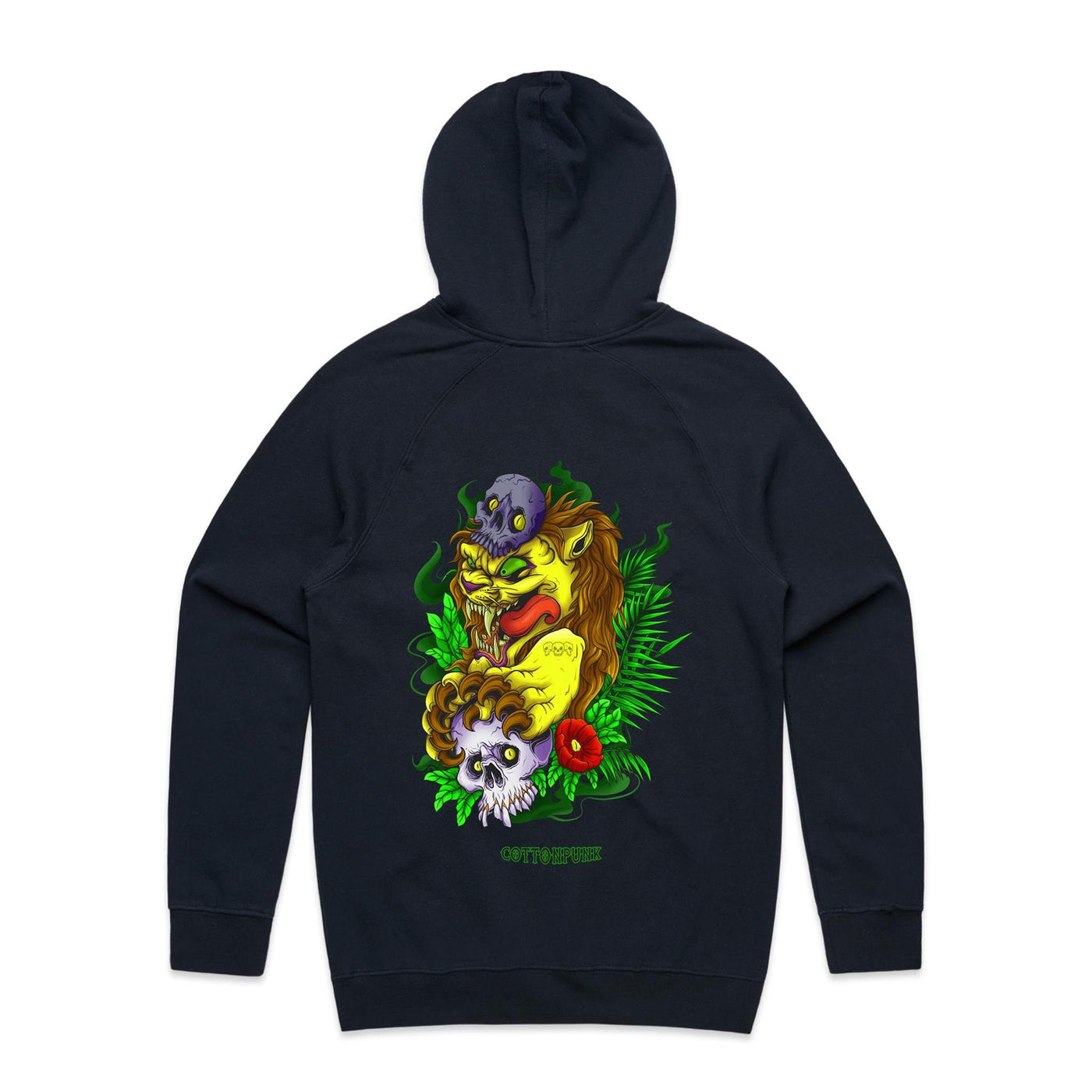 LION - Mens Pocket Hoodie - BACK PRINT