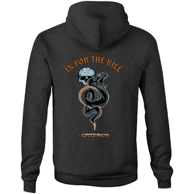 IN FOR THE KILL - Mens Pocket Hoodie - BACK PRINT