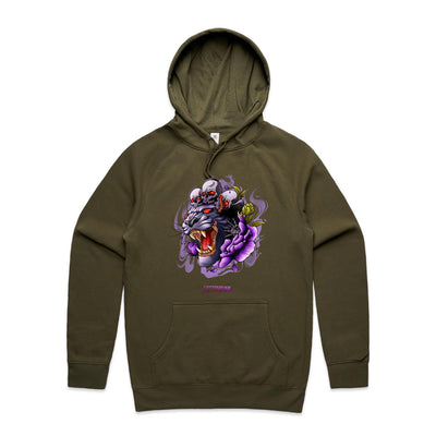 PANTHER - Mens Pocket Hoodie - FRONT PRINT