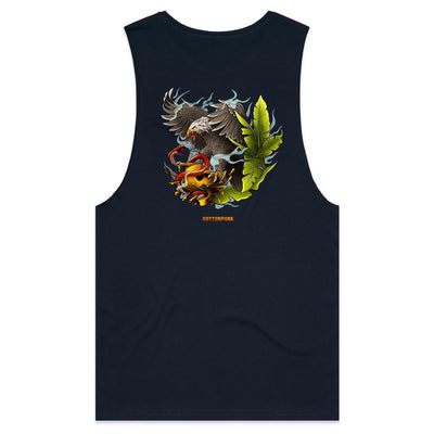 EAGLE - Mens Sleeveless T-Shirt - BACK PRINT