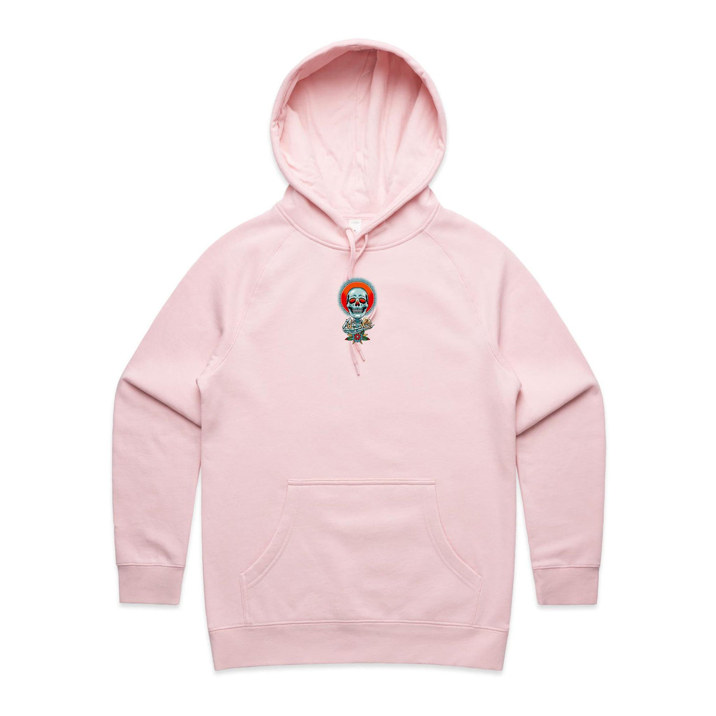 NEVER R.I.P (W) - Womens Pocket Hoodie - BACK PRINT