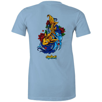 KOI (W) - Womens T-Shirt - BACK PRINT