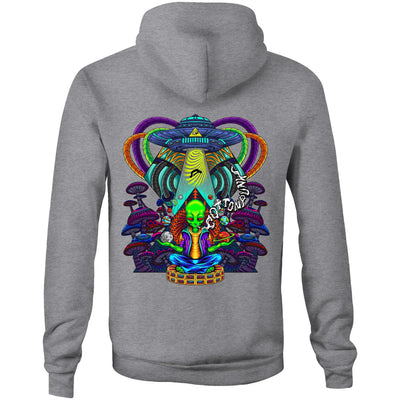 SPACE'D INVADERS - Mens Pocket Hoodie - BACK PRINT