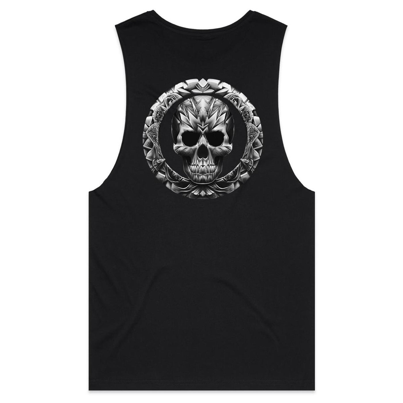 STONE COLD - Mens Sleeveless T-Shirt - BACK PRINT