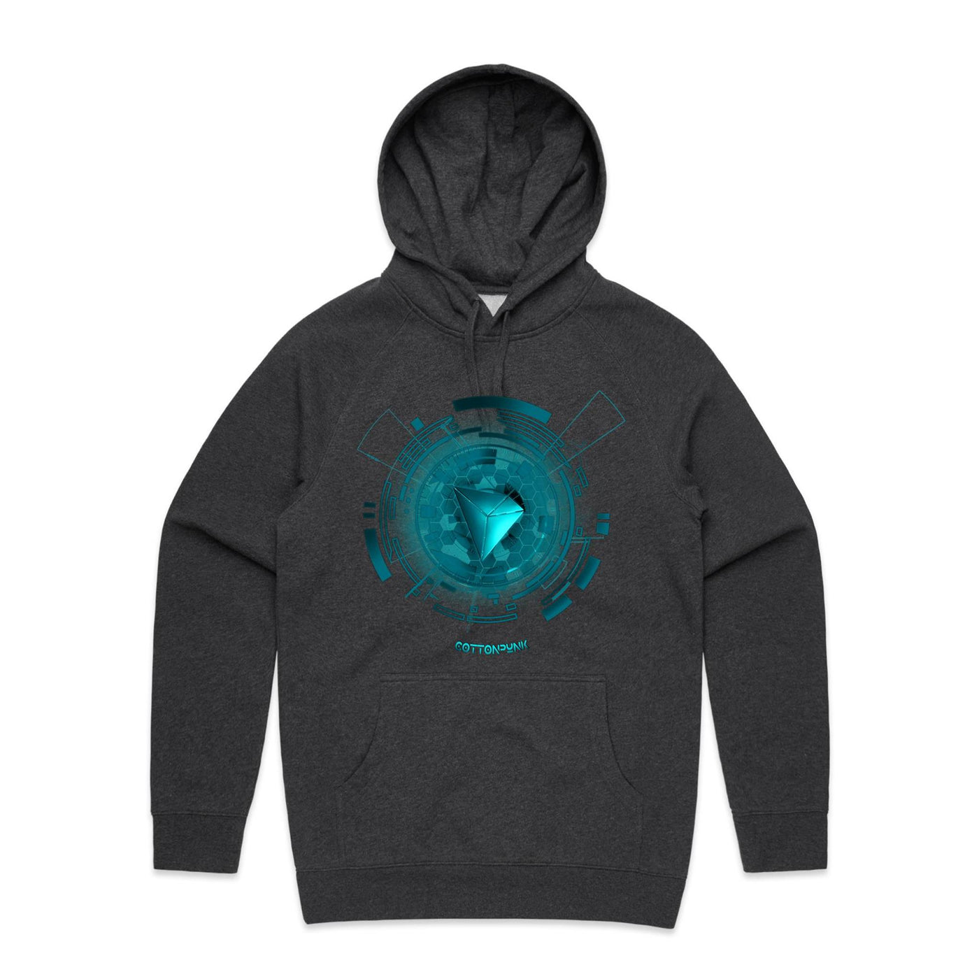 TRON III - Mens Pocket Hoodie - FRONT PRINT