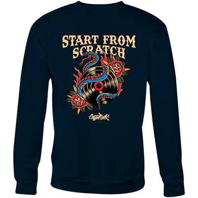 START FROM SCRATCH - Mens Sweatshirt - BACK PRINT