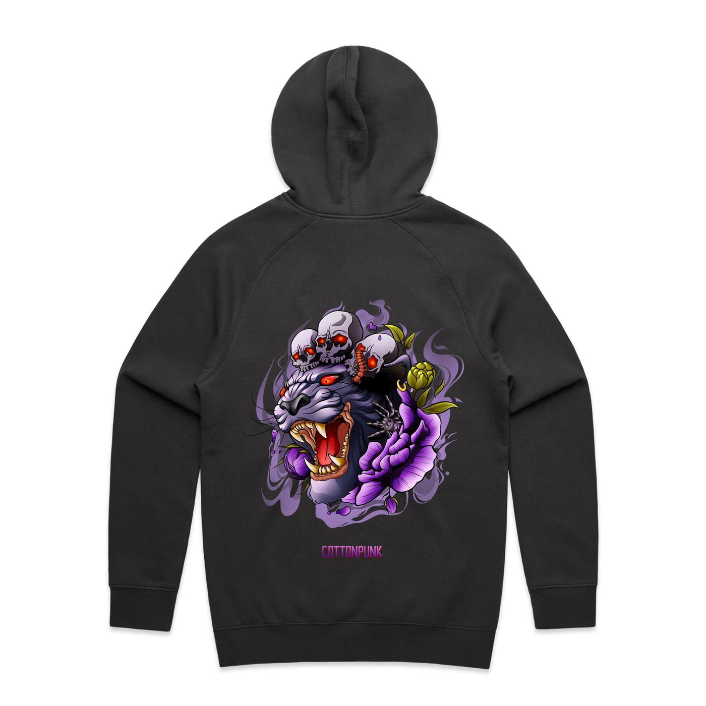 PANTHER - Mens Pocket Hoodie - BACK PRINT