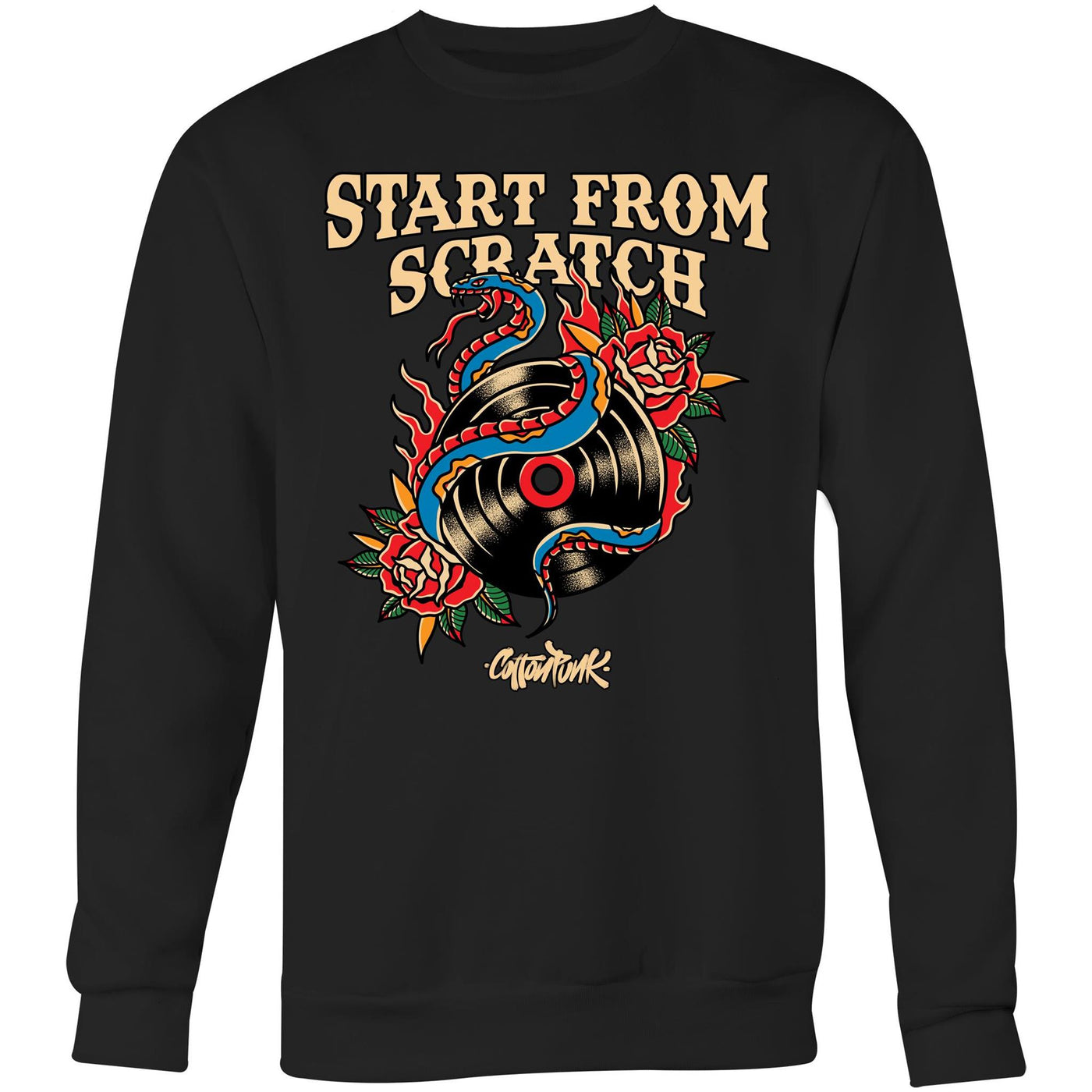 START FROM SCRATCH - Mens Sweatshirt - FRONT PRINT