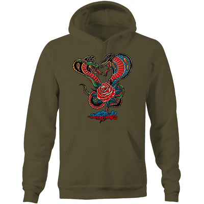 ROMANCE AIN'T DEAD - Mens Pocket Hoodie - FRONT PRINT