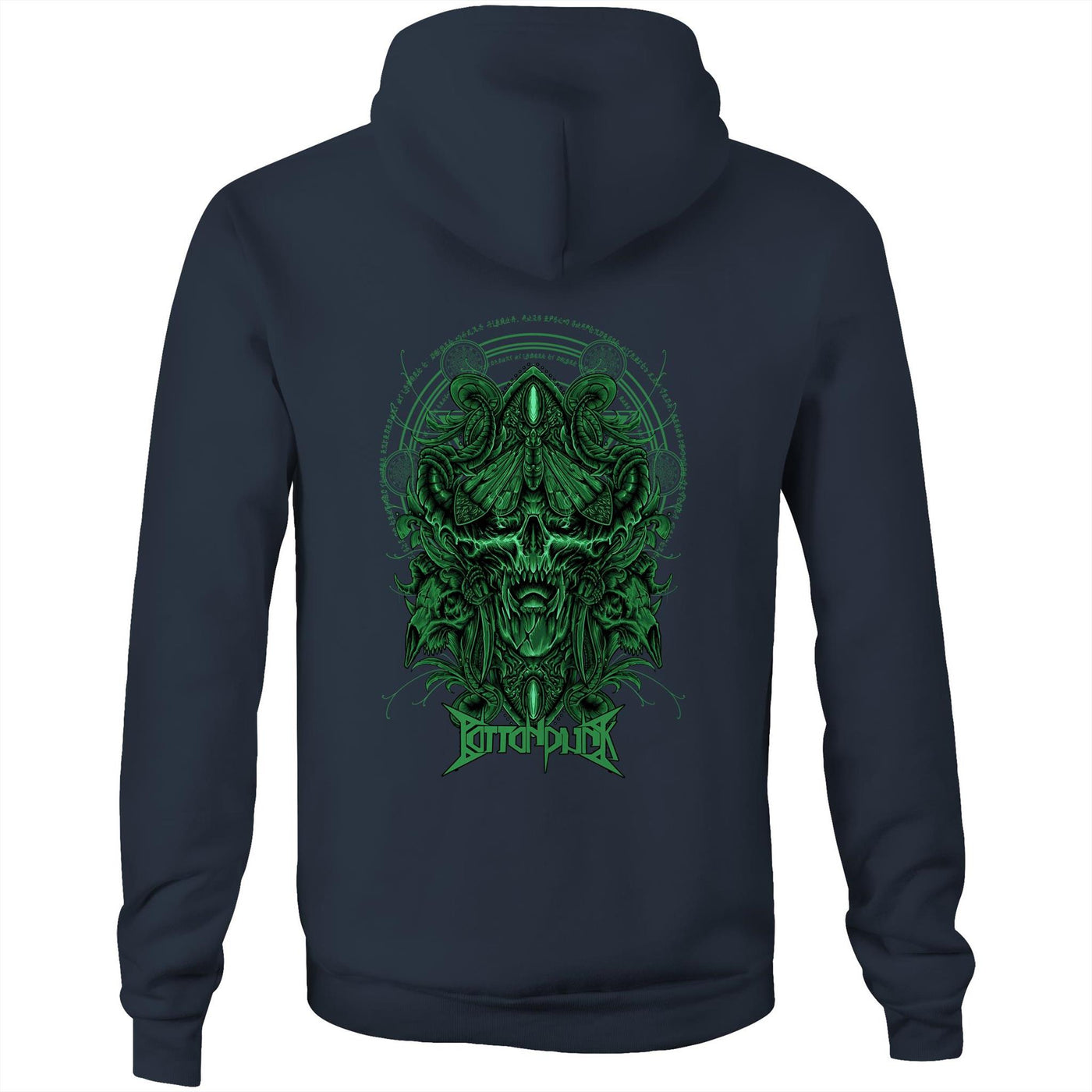 DEATHMOTH II - Mens Pocket Hoodie - BACK PRINT