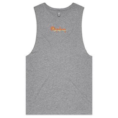 SUNDAZE (O) - Mens Sleeveless T-Shirt - BACK PRINT