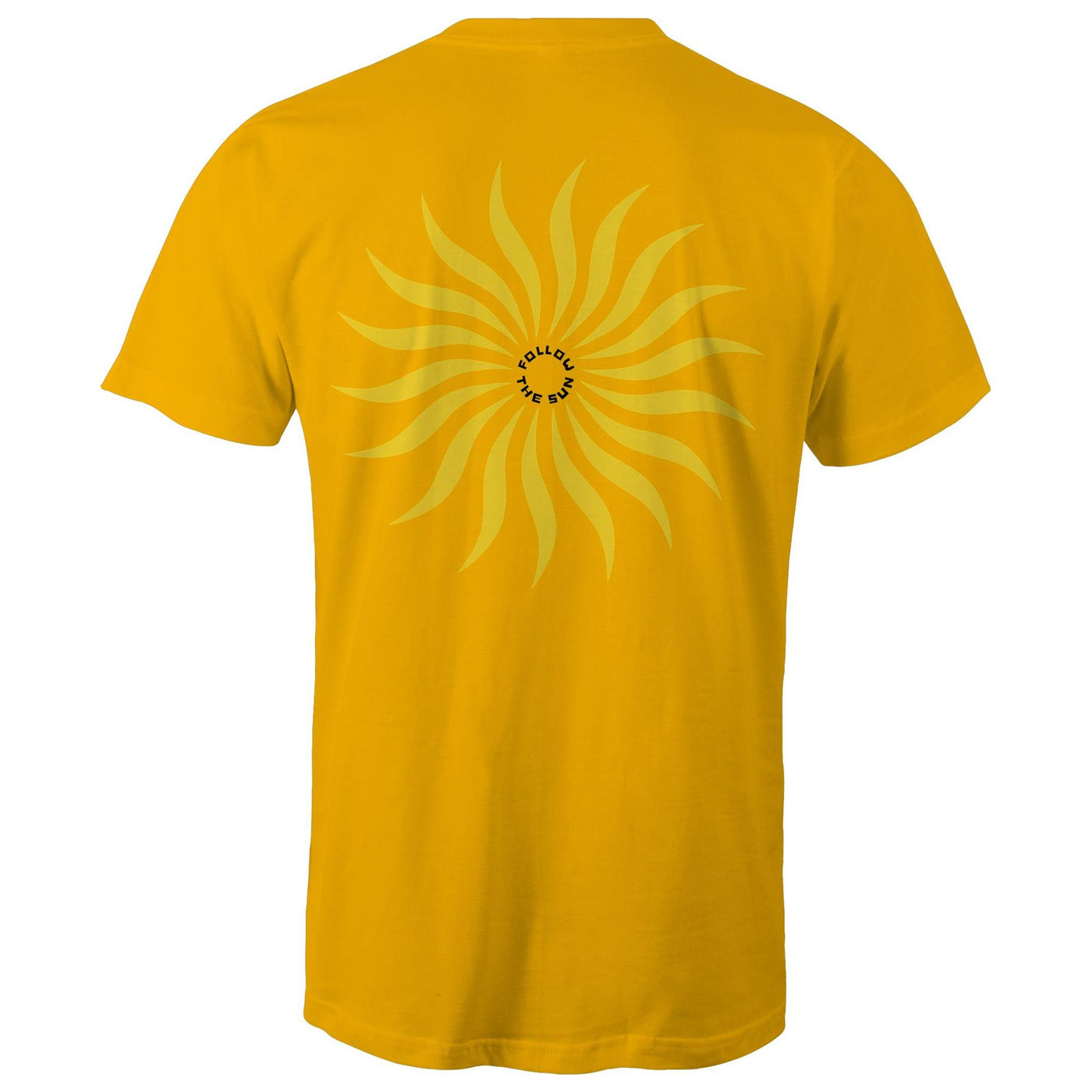 FOLLOW THE SUN II - Mens T-Shirt - BACK PRINT