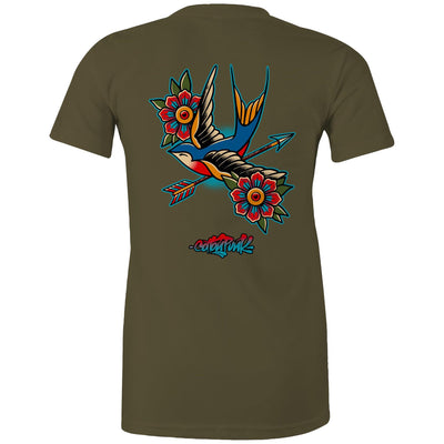 BIRD OF PREY (W) - Womens T-Shirt - BACK PRINT