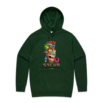 SYCHO - Mens Pocket Hoodie - FRONT PRINT