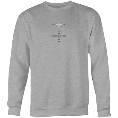 DEATH INVADERS - Mens Sweatshirt - BACK PRINT