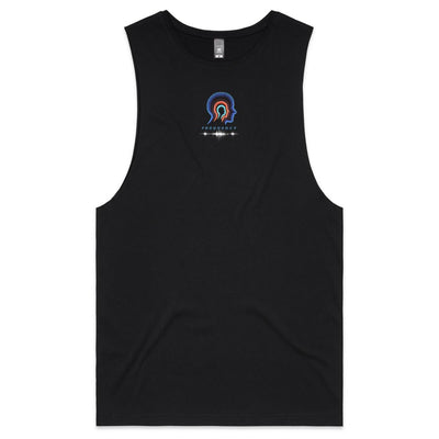 FREQUENCY - Mens Sleeveless T-Shirt - BACK PRINT