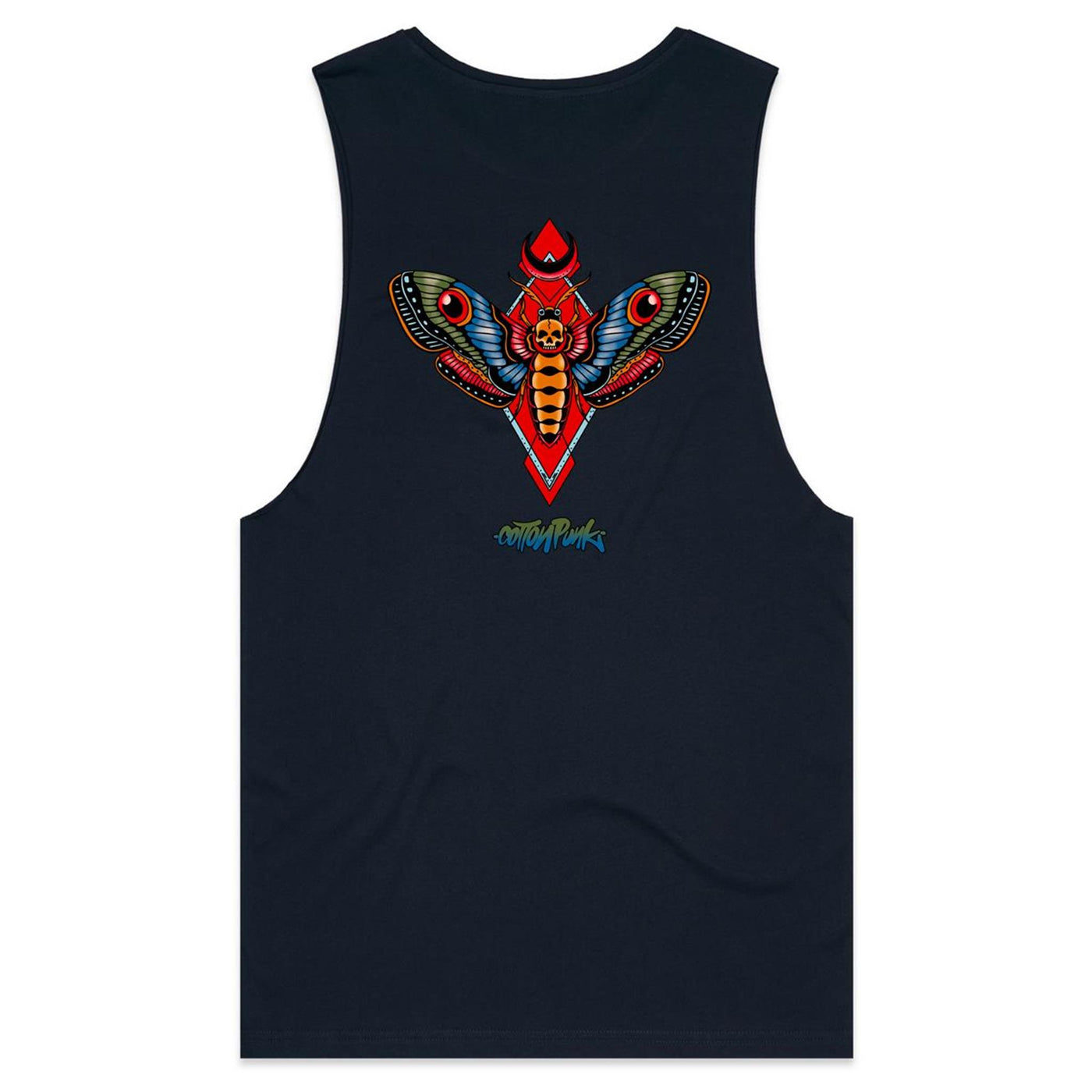 MOTH - Mens Sleeveless T-Shirt - BACK PRINT