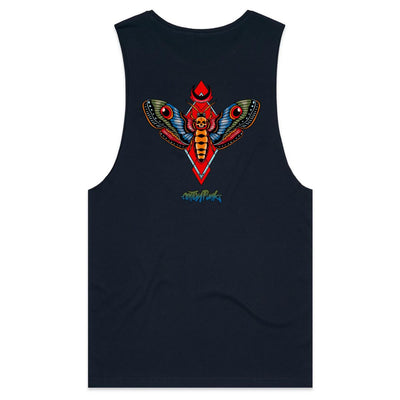 MOTH - Mens Sleeveless T-Shirt - BACK PRINT