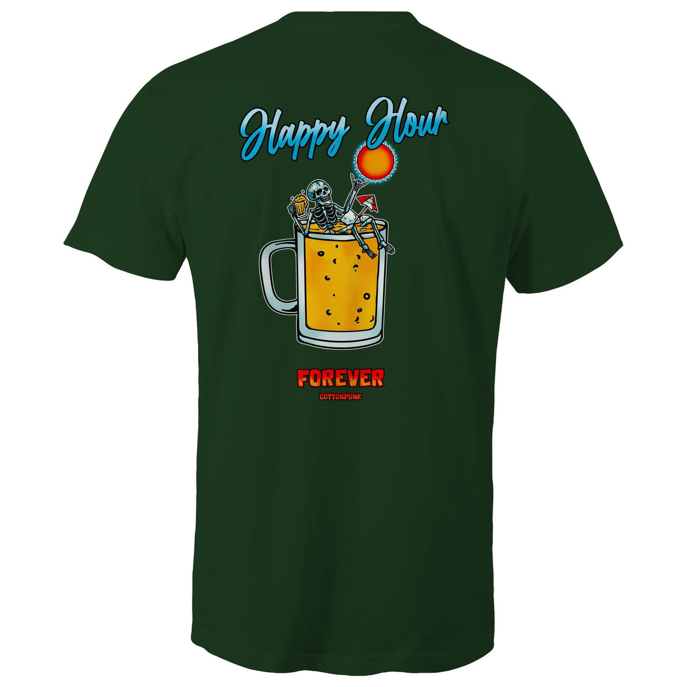 IS IT STILL HAPPY HOUR? - Mens T-Shirt - BACK PRINT