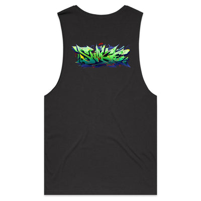 SNAKE (R) - Mens Sleeveless T-Shirt - BACK PRINT