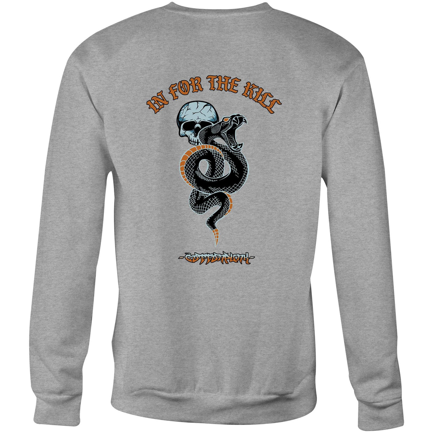 IN FOR THE KILL - Mens Sweatshirt - BACK PRINT