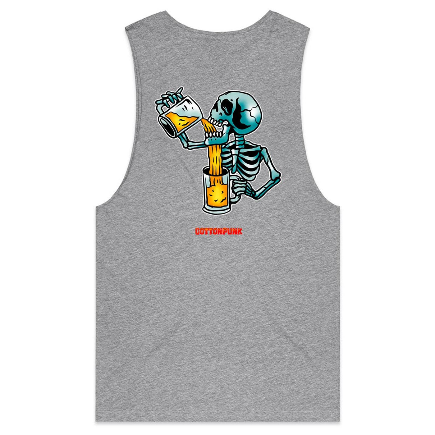 FOREVER HAPPY HOUR - Mens Sleeveless T-Shirt - BACK PRINT