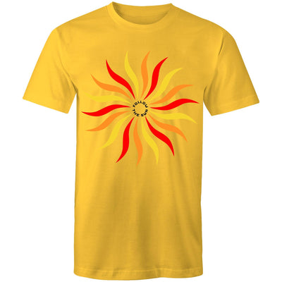 FOLLOW THE SUN - Mens T-Shirt - FRONT PRINT