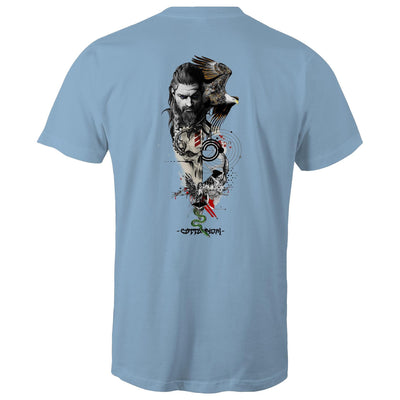 WARRIOR - Mens T-Shirt - BACK PRINT