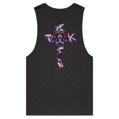 COTTONPUNK X CHILL - Mens Sleeveless T-Shirt - BACK PRINT