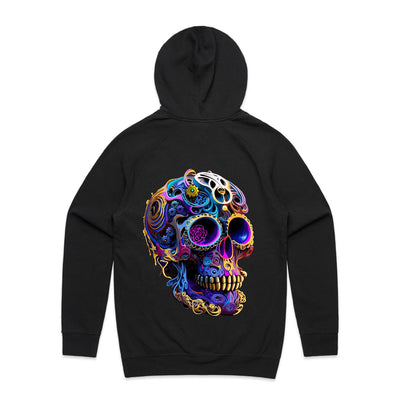 GEARS OF TIME - Mens Pocket Hoodie - BACK PRINT