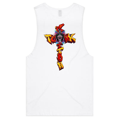 COTTONPUNK X HEAT - Mens Sleeveless T-Shirt - BACK PRINT