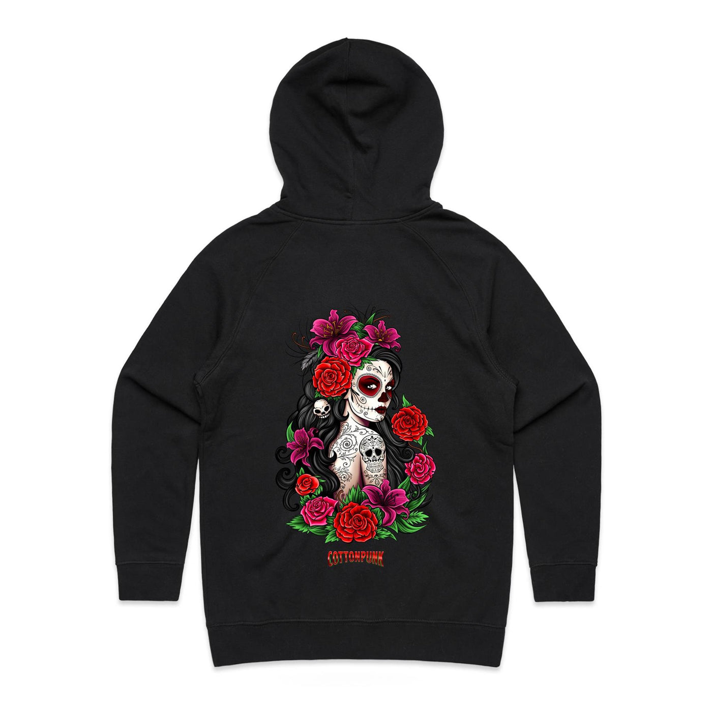 EL AMOR NUNCA MUERE - Womens Pocket Hoodie - BACK PRINT