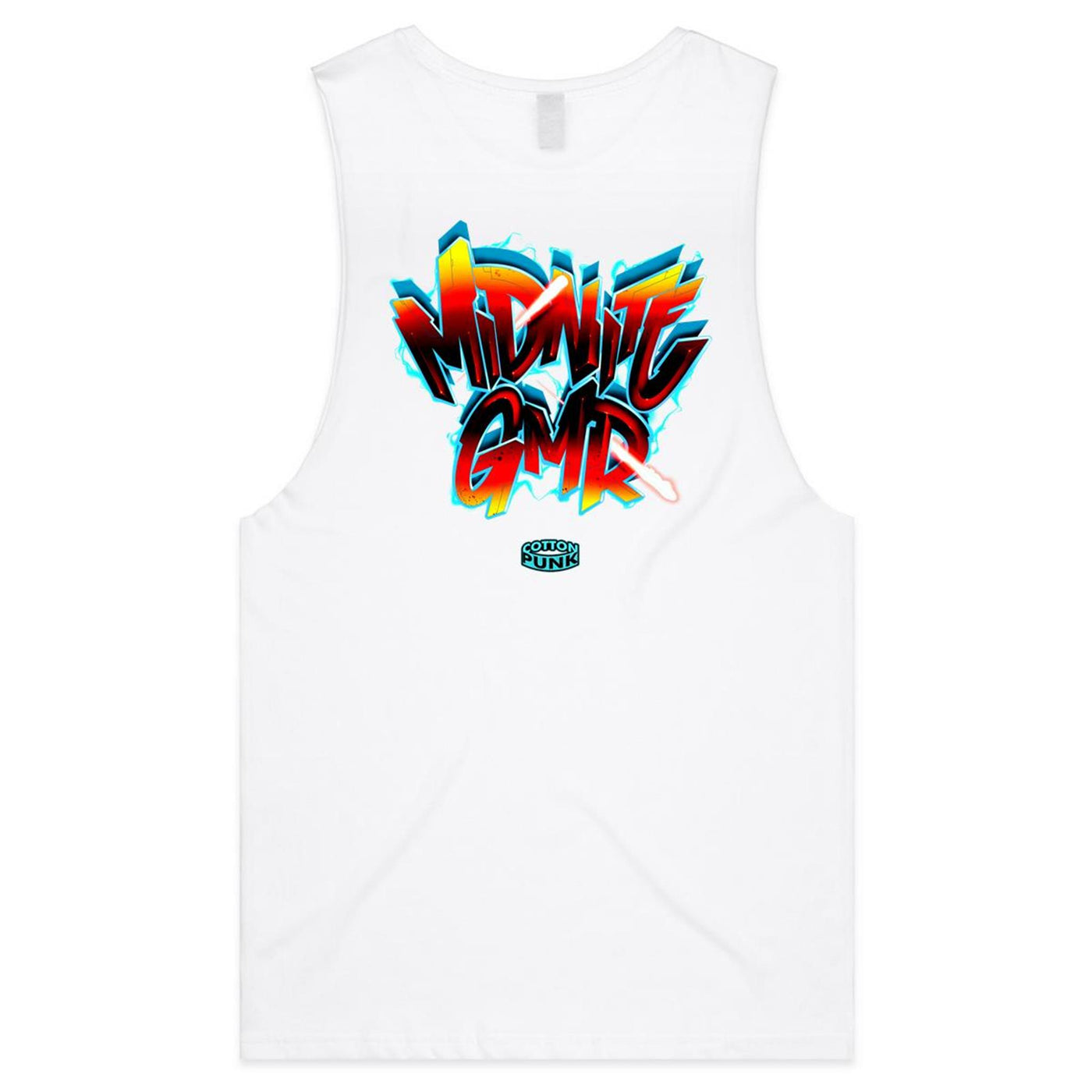 MIDNITE GMR - Mens Sleeveless T-Shirt - BACK PRINT